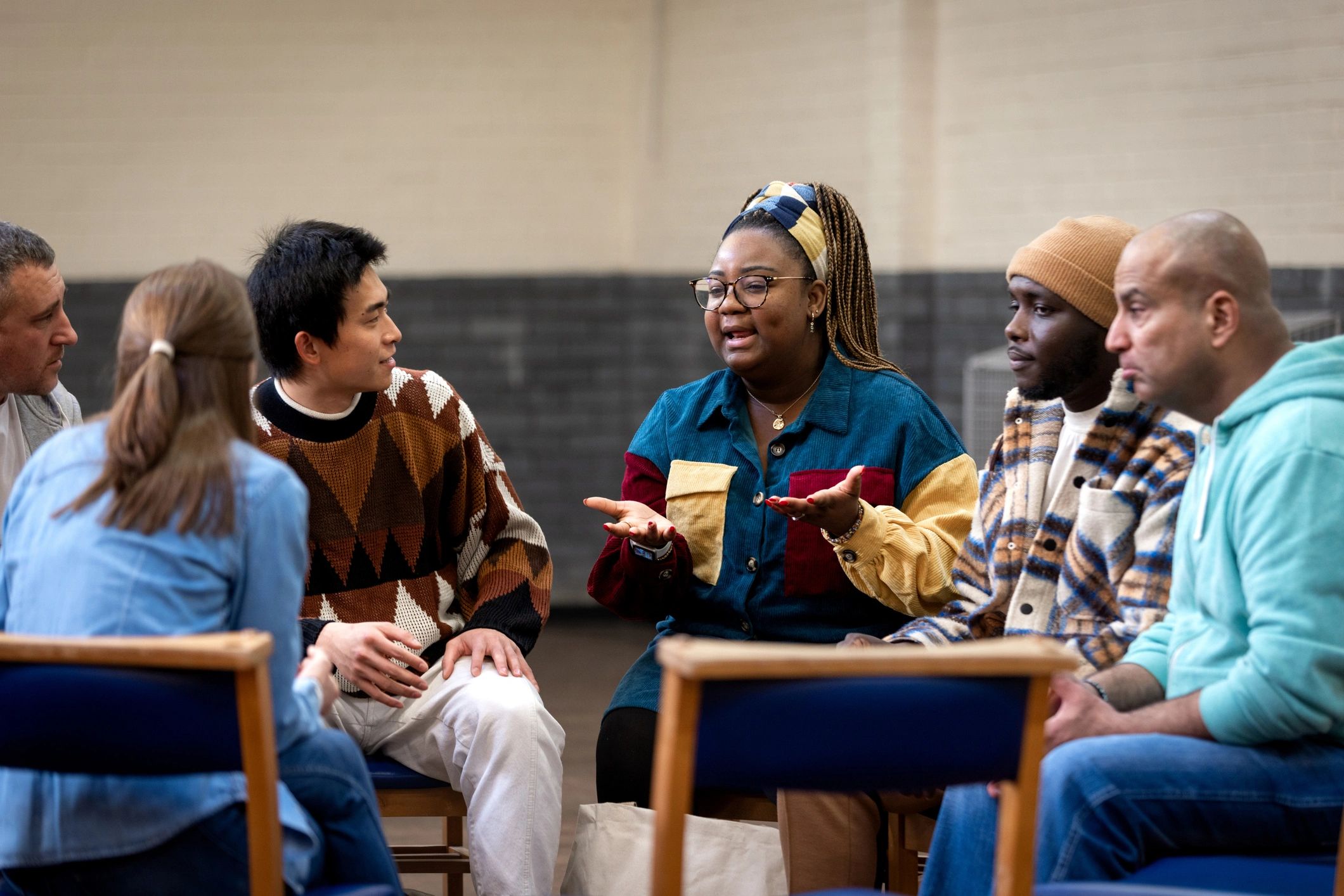Group discussion in a community setting
